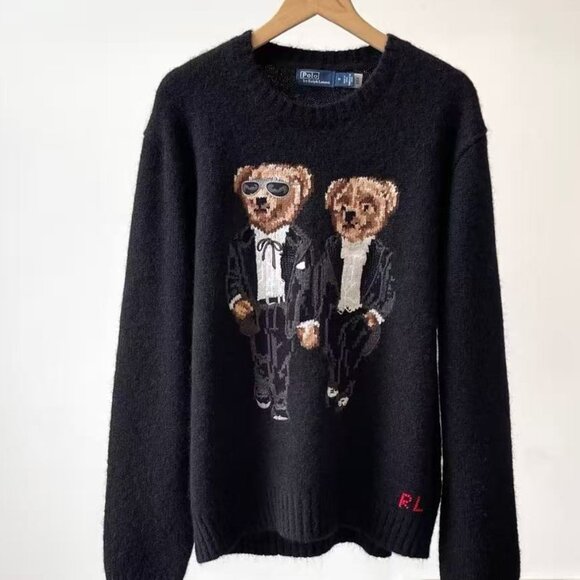 Polo Ralph Lauren Couple's cashmere sweater with bear pattern - Picture 2 of 9